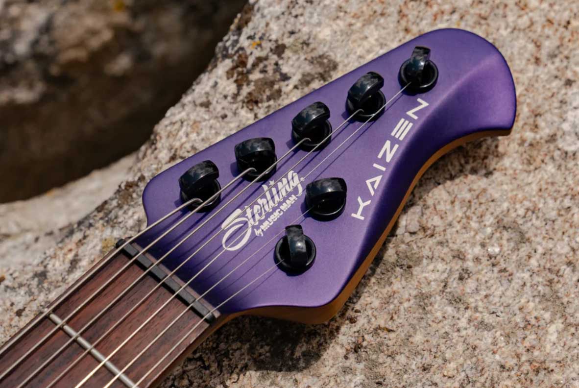 Sterling By Musicman Tosin Abasi Kaizen 6c Signature Multiscale 2h Trem Rw - Firemist Purple Satin - Guitarra eléctrica de autor - Variation 2