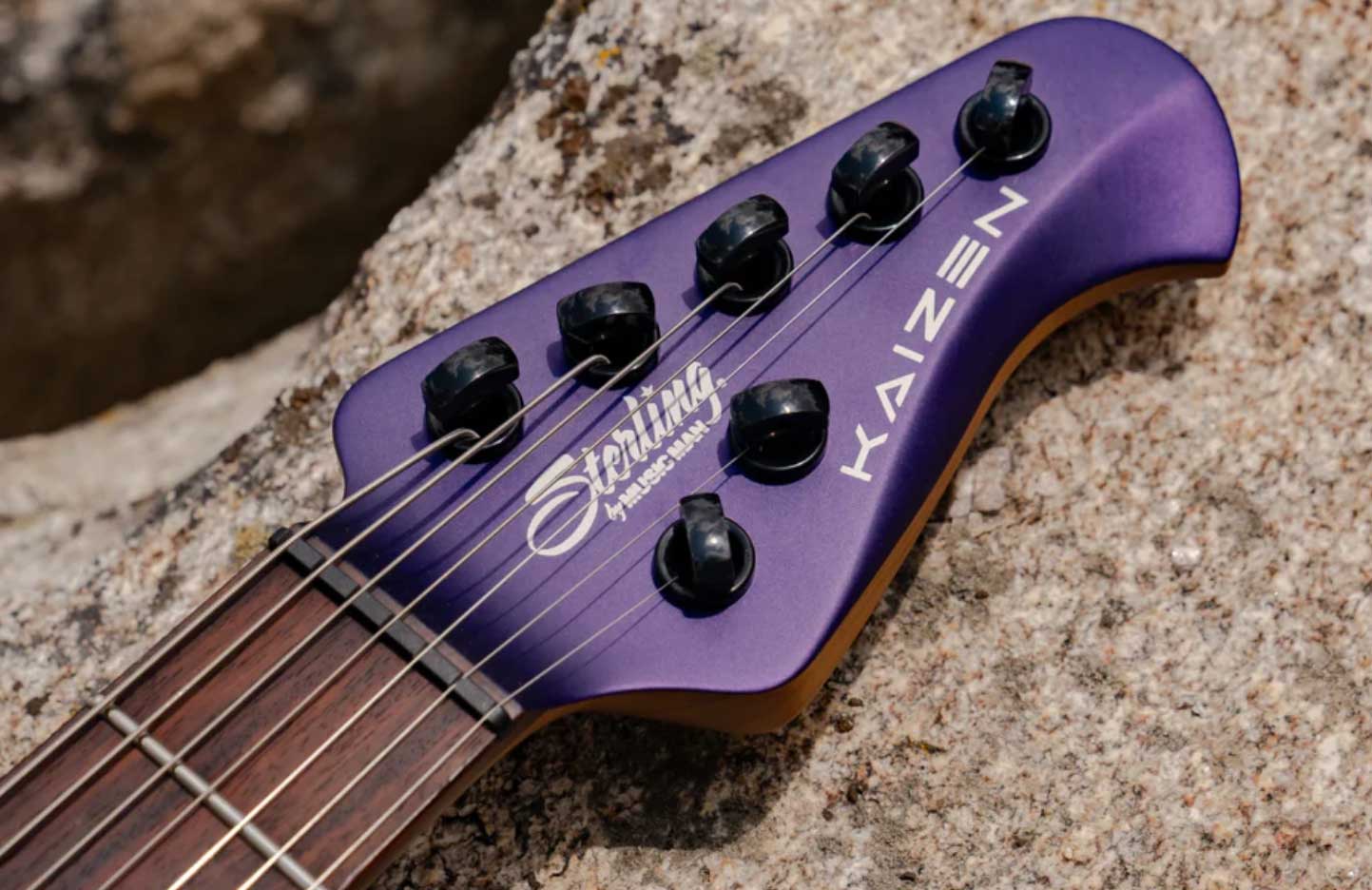 Sterling By Musicman Tosin Abasi Kaizen 7c Signature 2h Trem Rw - Firemist Purple Satin - Guitarra eléctrica de autor - Variation 2