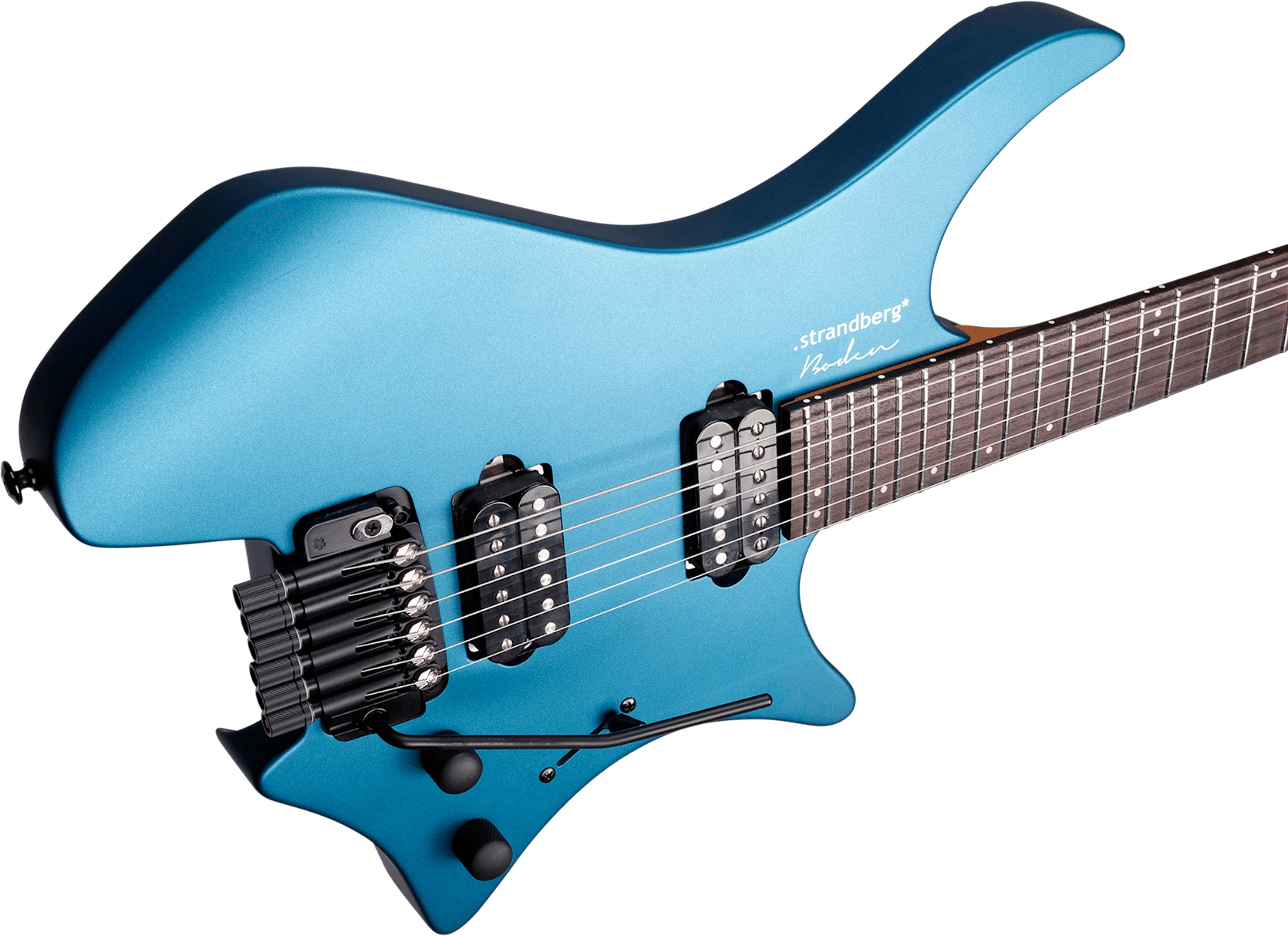 Strandberg Boden Essential 6 Tremolo 2h Trem Rw - Whale Blue Metallic Satin - Guitarra electrica metalica - Variation 3