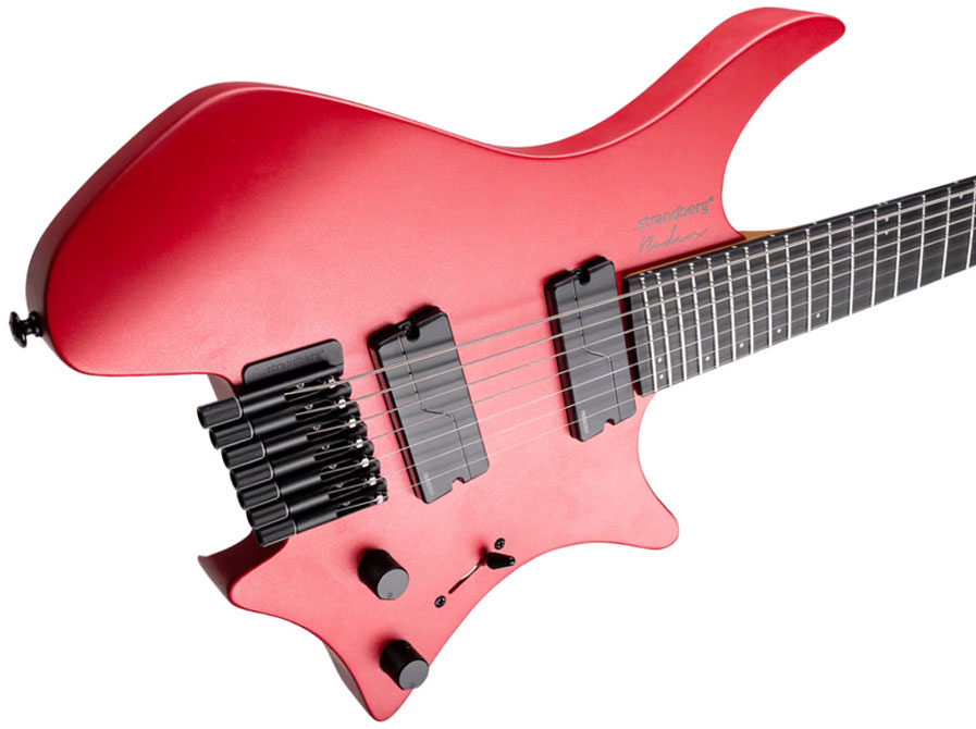 Strandberg Boden Metal Nx 7c Multiscale 2h Fishman Fluence Modern Ht Ric - Blood Red - Multi-Scale Guitar - Variation 3