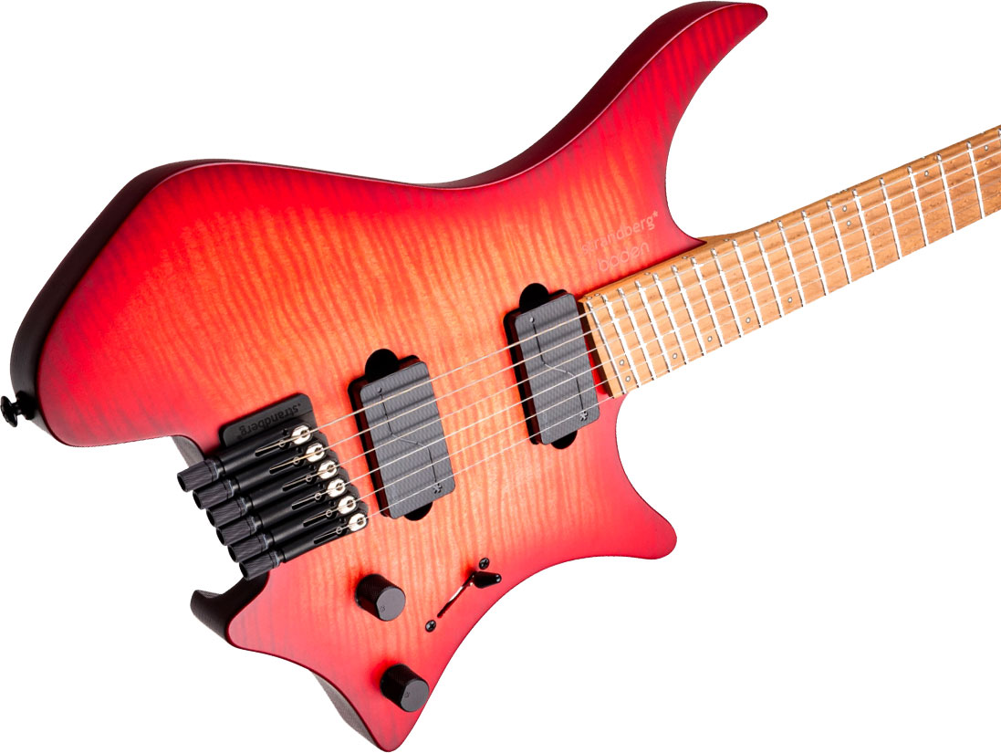 Strandberg Boden Original N2.6 6c 2h Fishman Fluence Ht Mn - Sunset Coral Burst Satin - Multi-Scale Guitar - Variation 3
