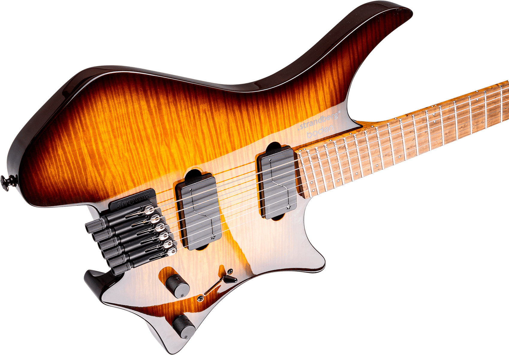 Strandberg Boden Original N2.6 6c 2h Fishman Ht Mn - Amber Haze Burst Gloss - Multi-Scale Guitar - Variation 3