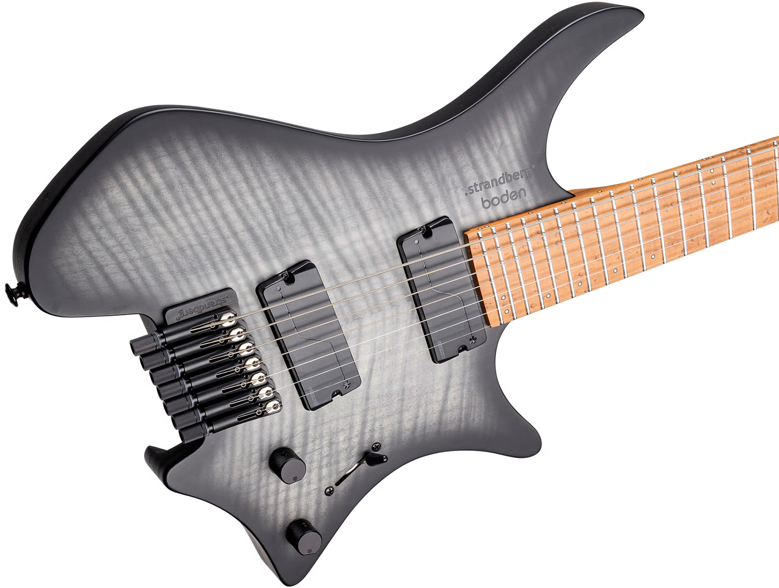 Strandberg Boden Original N2.7 7c 2h Fishman Fluence Ht Mn - Black Denim Burst Satin - Multi-Scale Guitar - Variation 3