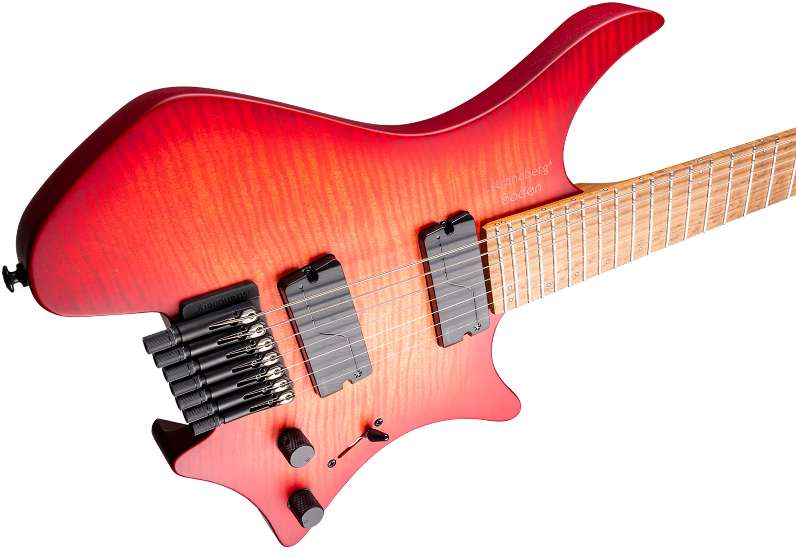 Strandberg Boden Original N2.7 7c 2h Fishman Fluence Ht Mn - Sunset Coral Burst Satin - Multi-Scale Guitar - Variation 3