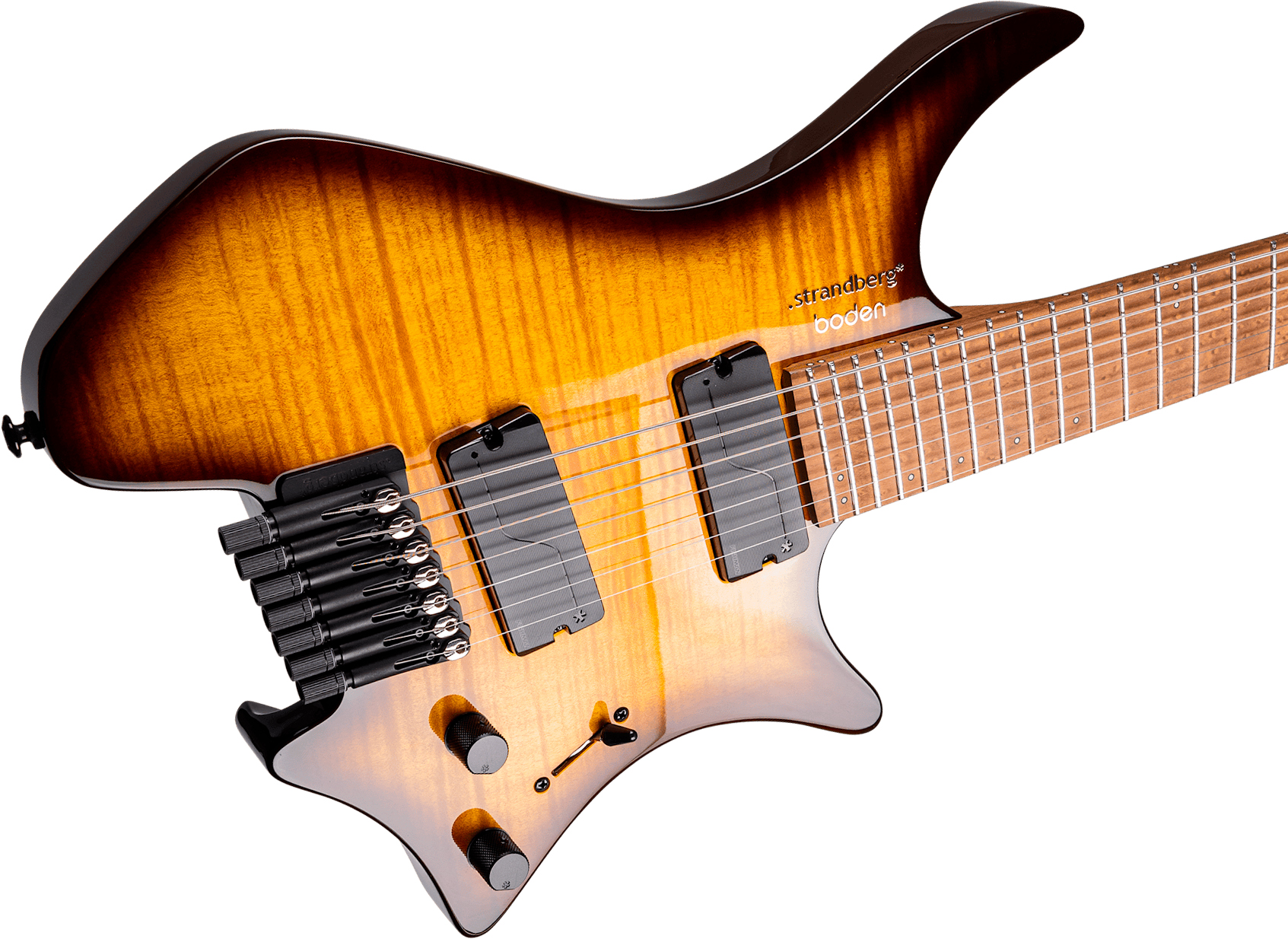 Strandberg Boden Original N2.7 7c 2h Fishman Fluence Ht Mn - Amber Haze Burst Gloss - Multi-Scale Guitar - Variation 3