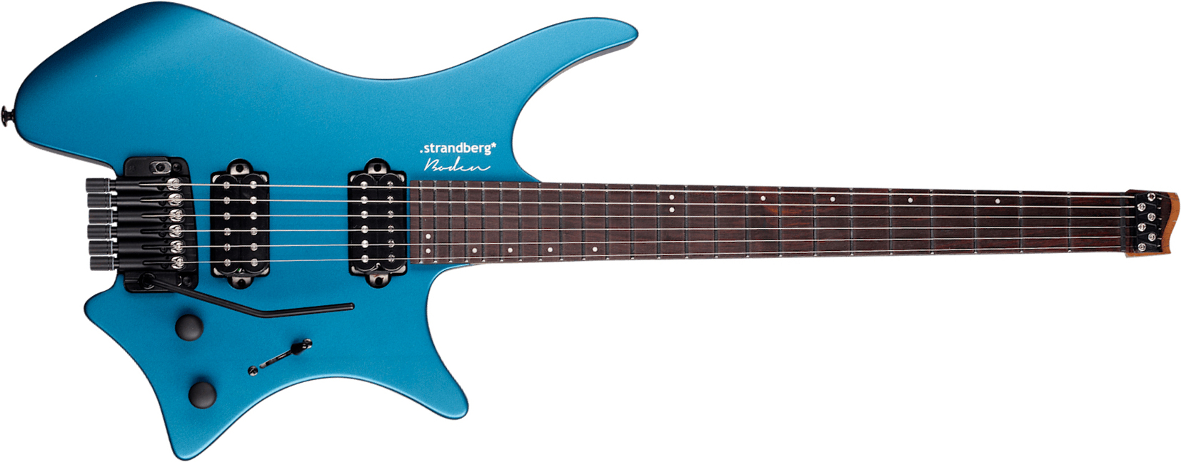 Strandberg Boden Essential 6 Tremolo 2h Trem Rw - Whale Blue Metallic Satin - Guitarra electrica metalica - Main picture