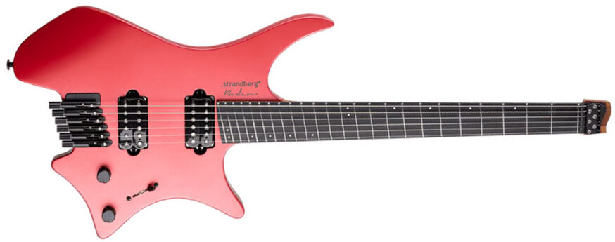 Strandberg Boden Metal Nx 6 2h Ht Ric - Blood Red - Multi-Scale Guitar - Main picture