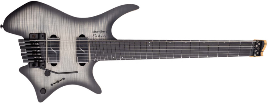 Strandberg Boden Prog Nx 7c Multiscale 2h Fishman Fluence Modern Trem Mn - Charcoal Black - Multi-Scale Guitar - Main picture
