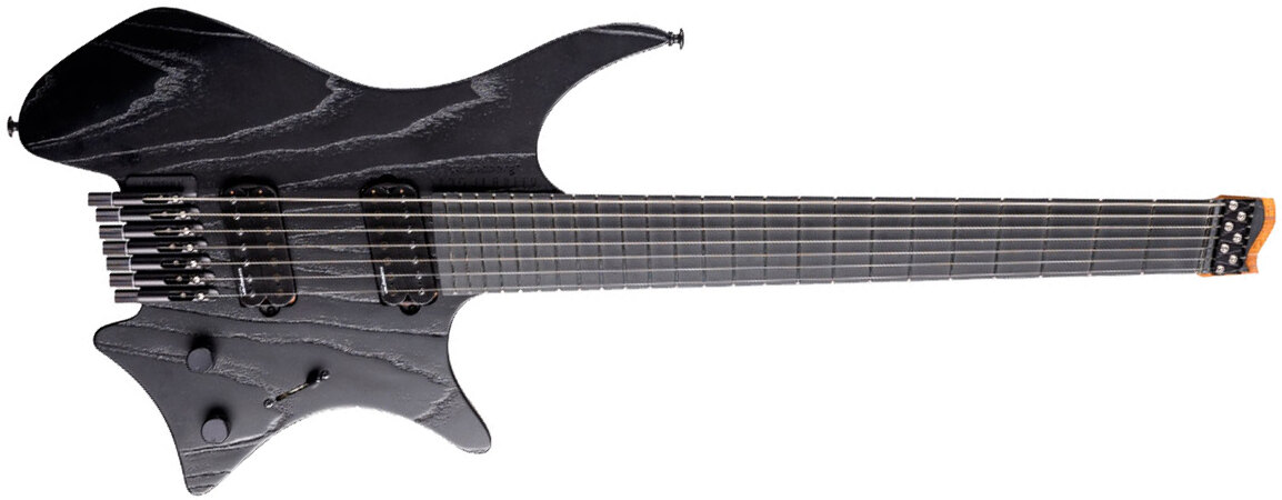 Strandberg Boden Singularity Nx7 7c Multiscale 2h Lundgren Ht Mn - Pitch Black - Multi-Scale Guitar - Main picture