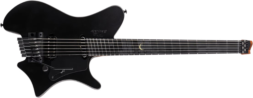 Strandberg Plini Edition Salen Nx6 Multiscale Hs Trem Ebo - Black Granite Satin - Multi-Scale Guitar - Main picture
