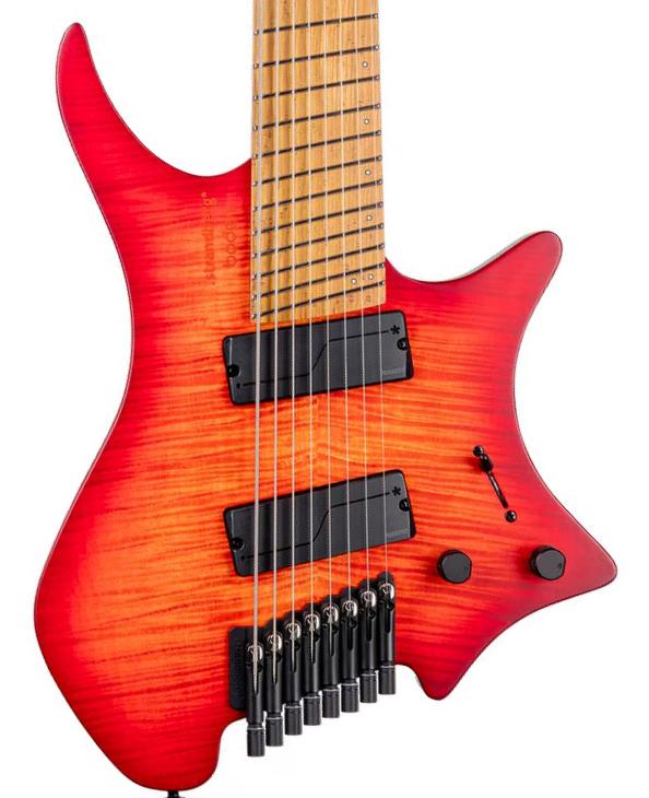 Multi-scale guitar Strandberg Boden Original N2.8 8-String - Sunset Coral Burst Satin