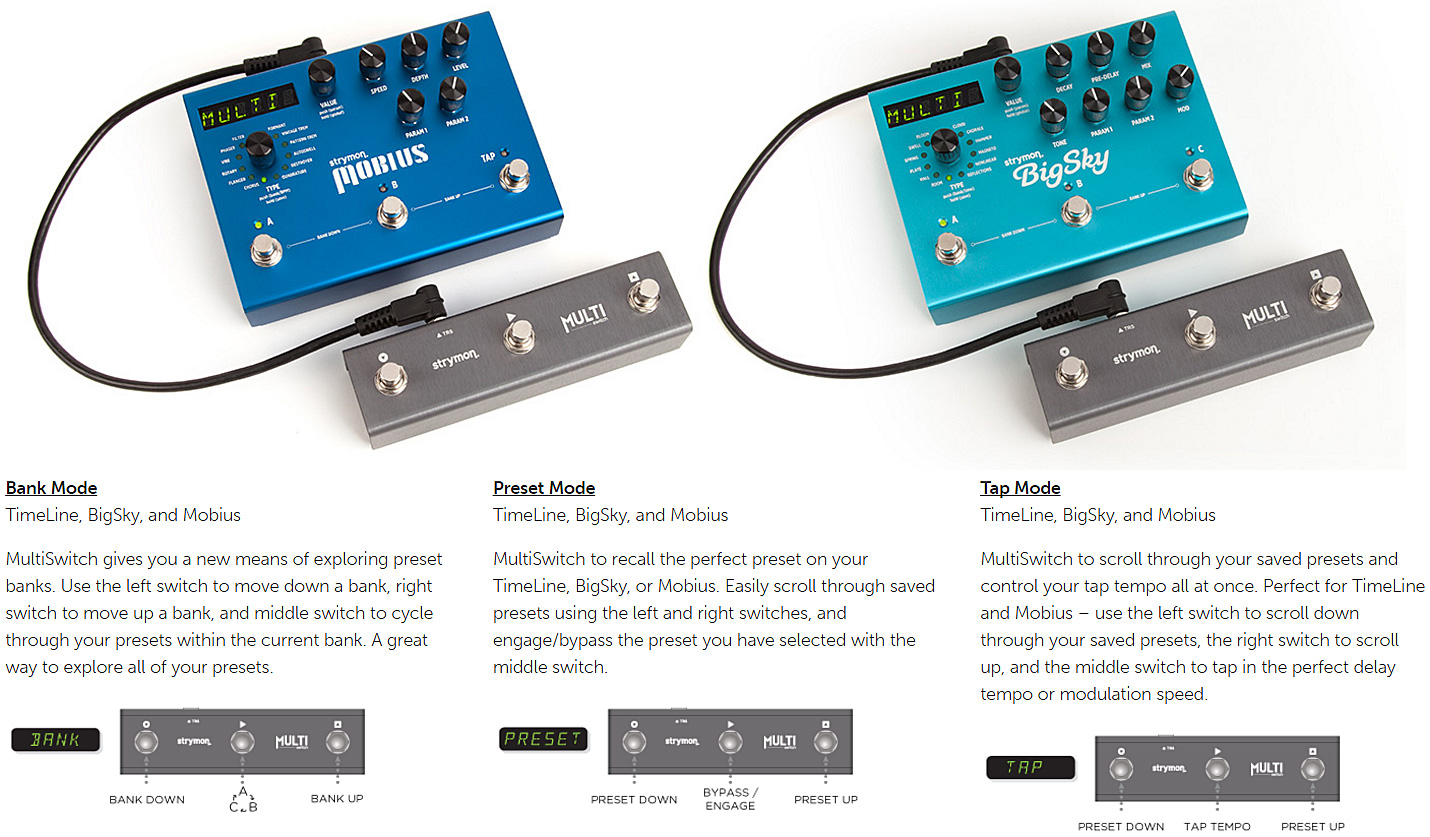 Strymon Multi Switch For Timeline, Bigsky, Mobius - Pedalera de control - Variation 1