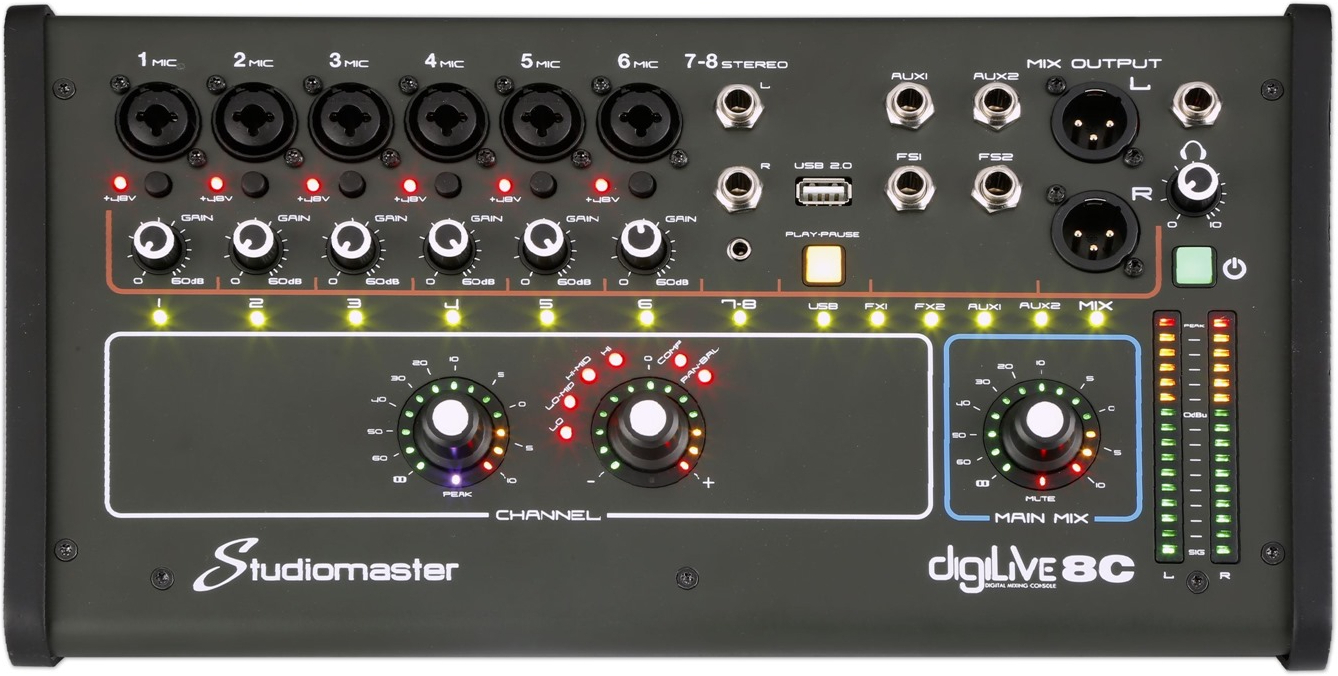 Studiomaster Digilive 8c - Mesa de mezcla digital - Main picture