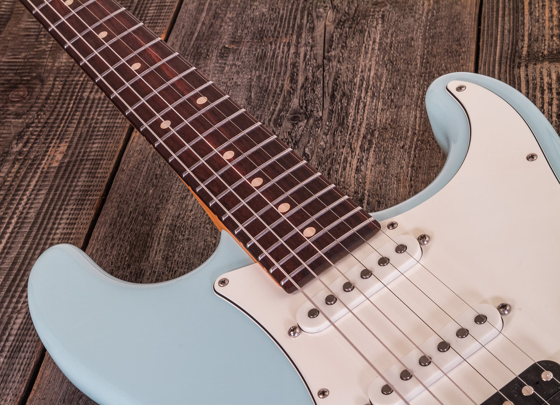 Suhr Classic S Antique 01-csa-0013 Hss Trem Rw - Light Aging Sonic Blue - Guitarra eléctrica con forma de str. - Variation 4