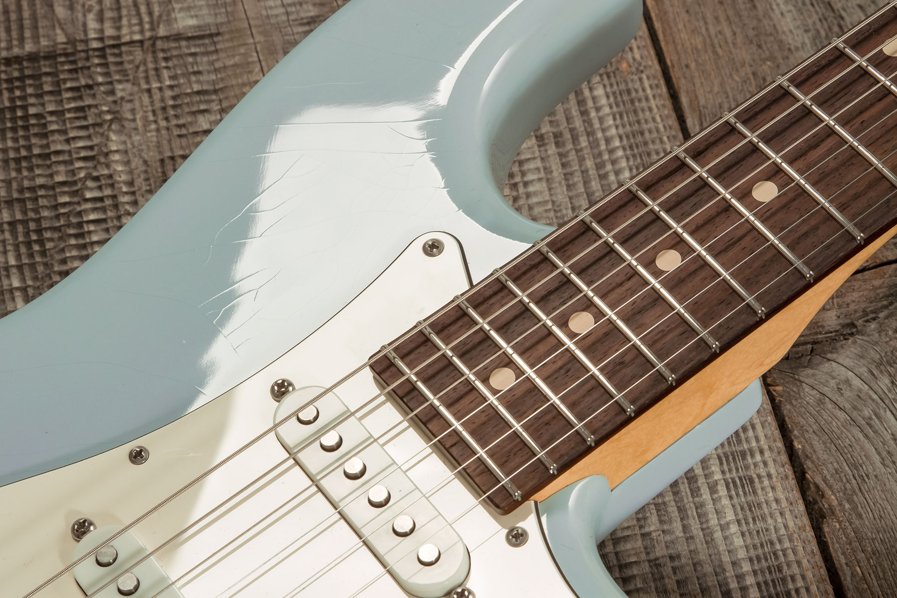 Suhr Classic S Antique 01-csa-0013 Hss Trem Rw - Light Aging Sonic Blue - Guitarra eléctrica con forma de str. - Variation 5