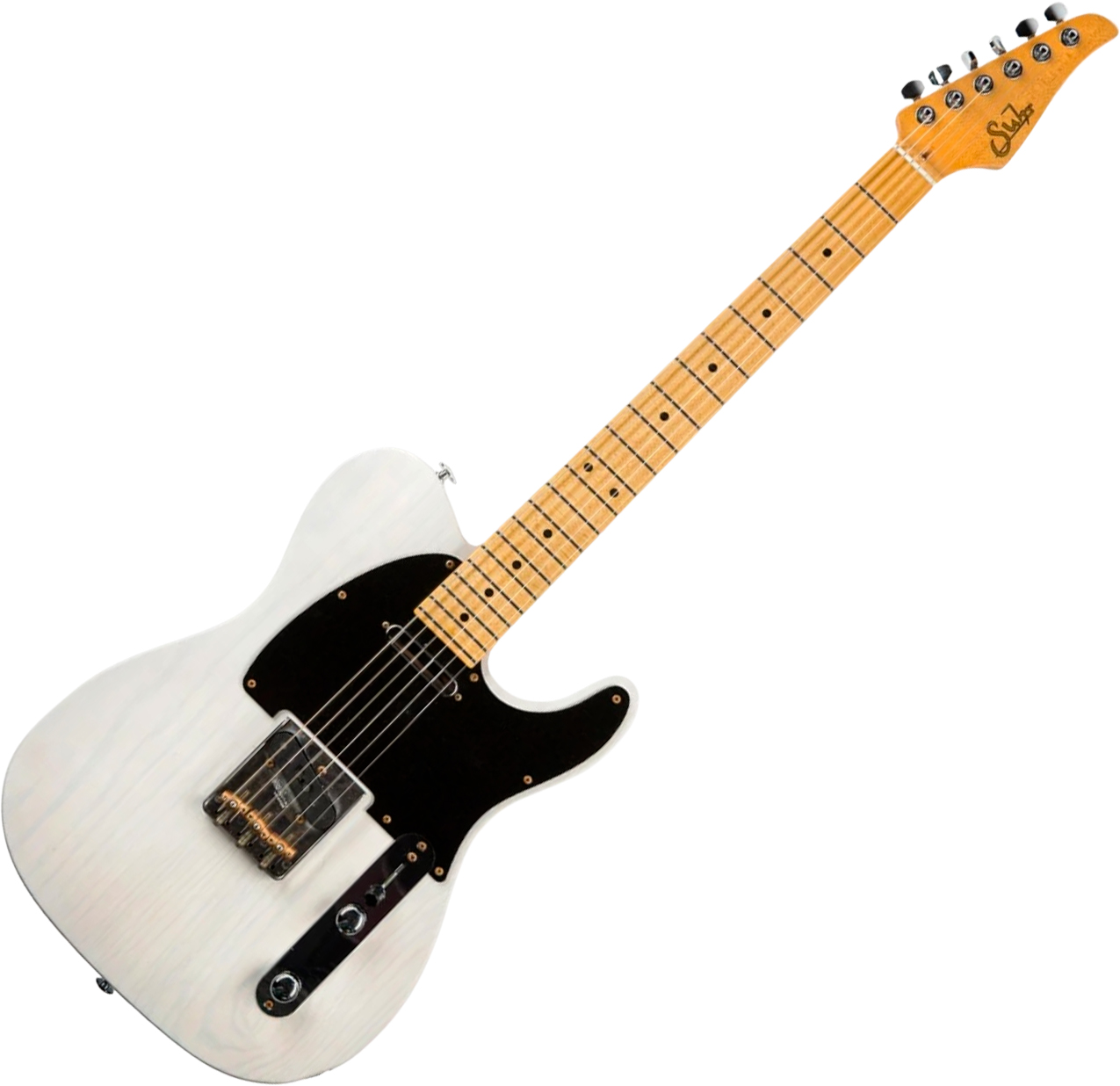 Suhr Classic T Antique 01-cta-0027 2s Ht Mn - Trans White - Guitarra eléctrica con forma de tel - Variation 1