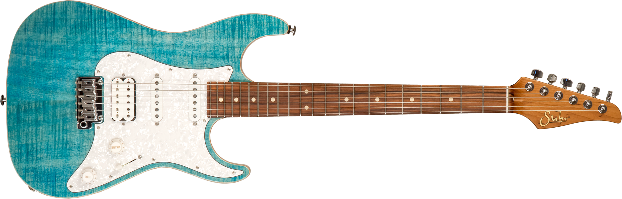 Suhr Standard Plus 01-stp-0042 Usa Hss Trem Pf #75671 - Bahama Blue - Guitarra eléctrica con forma de str. - Main picture