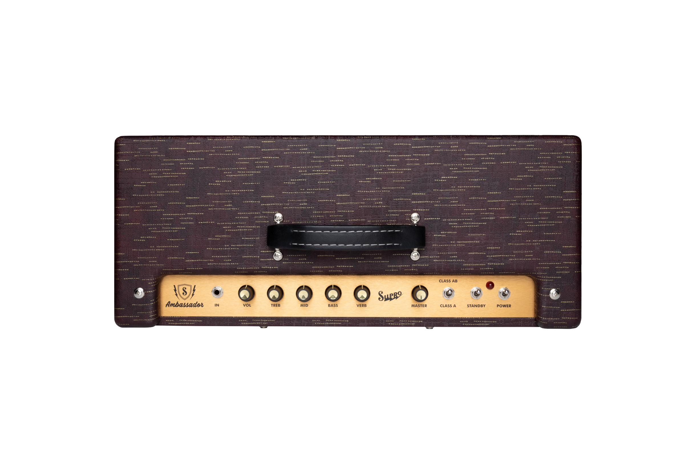 Supro Ambassador Custom Burgundy Gold Scandia 2x10 50w - Combo amplificador para guitarra eléctrica - Variation 3