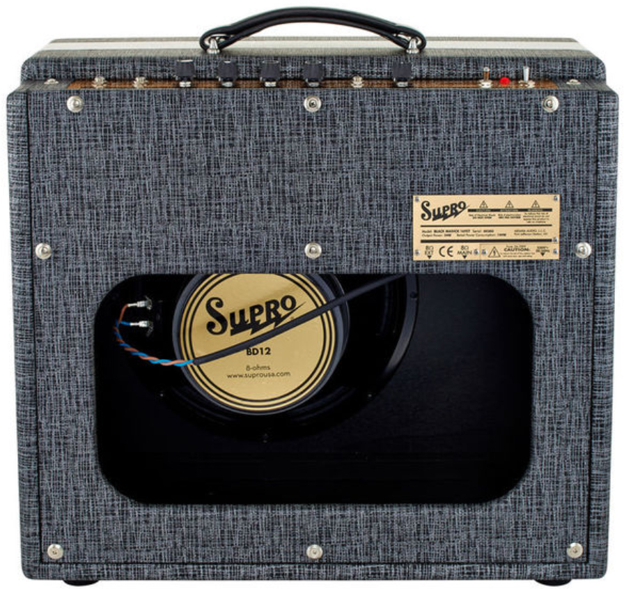 Supro Black Magick 25w 1x12 Black Rhino Hide - Combo amplificador para guitarra eléctrica - Variation 1