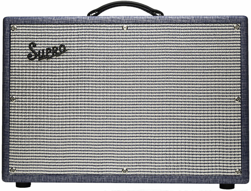 Supro 1648rt Saturn Reverb 15w 1x12 Blue Rhino Hide - Combo amplificador para guitarra eléctrica - Main picture