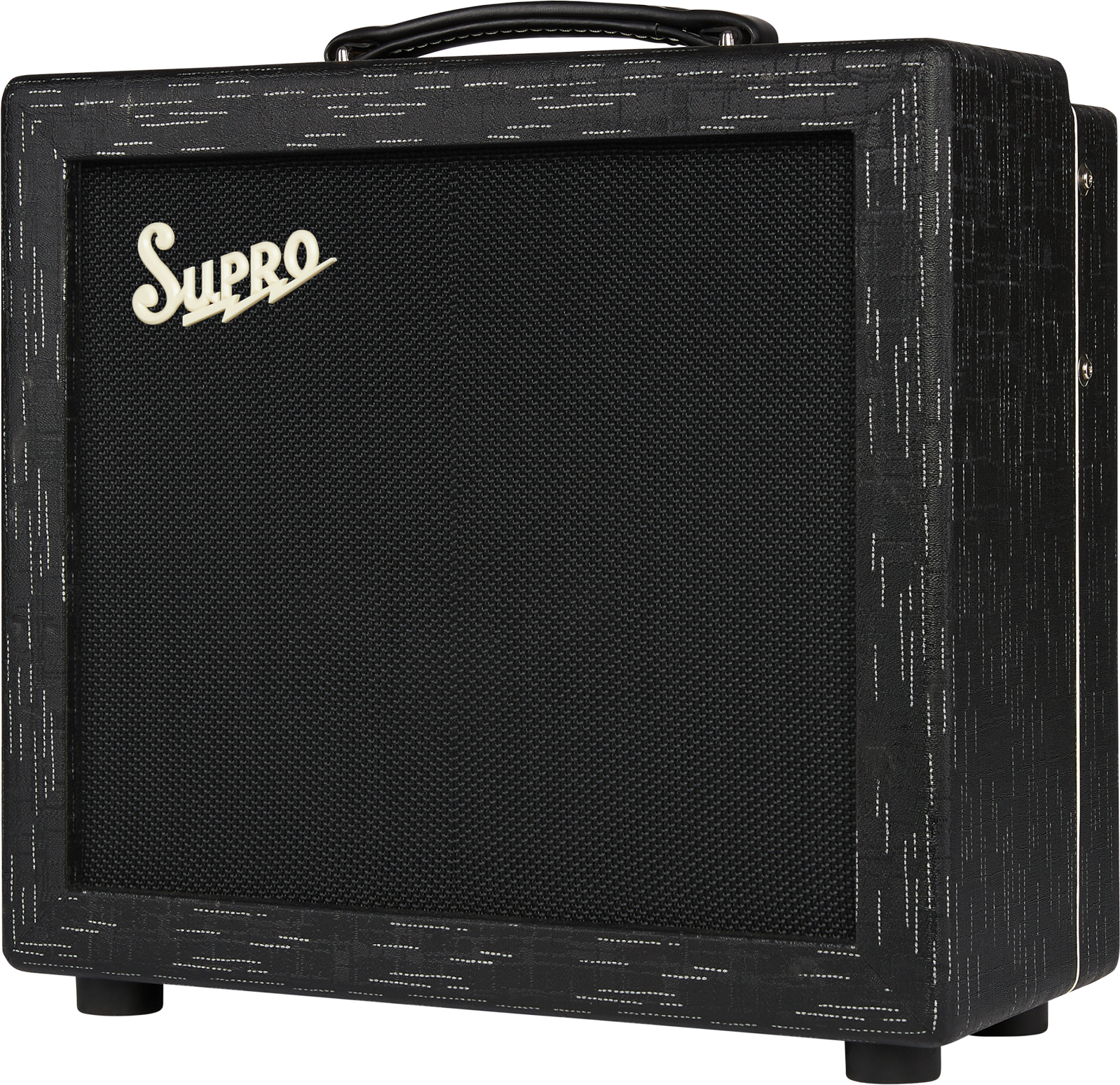 Supro Amulet 1x10 Combo 1/5/10w 1x10 6l6 Black & Black - Combo amplificador para guitarra eléctrica - Main picture