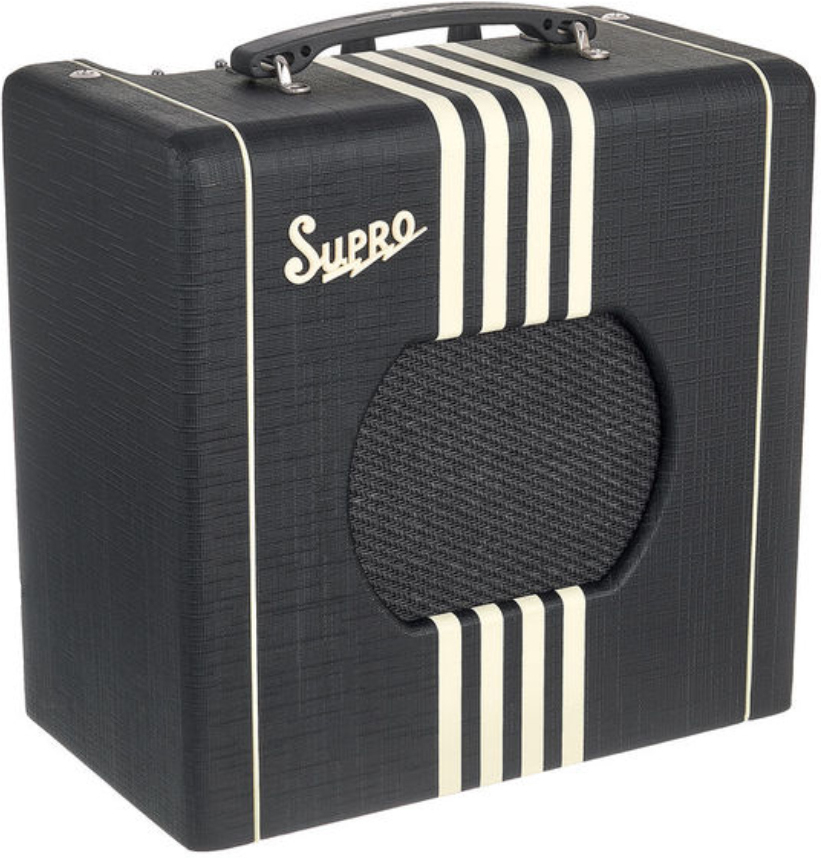 Supro Delta King Combo 8 1w 1x8 Black/cream - Combo amplificador para guitarra eléctrica - Main picture