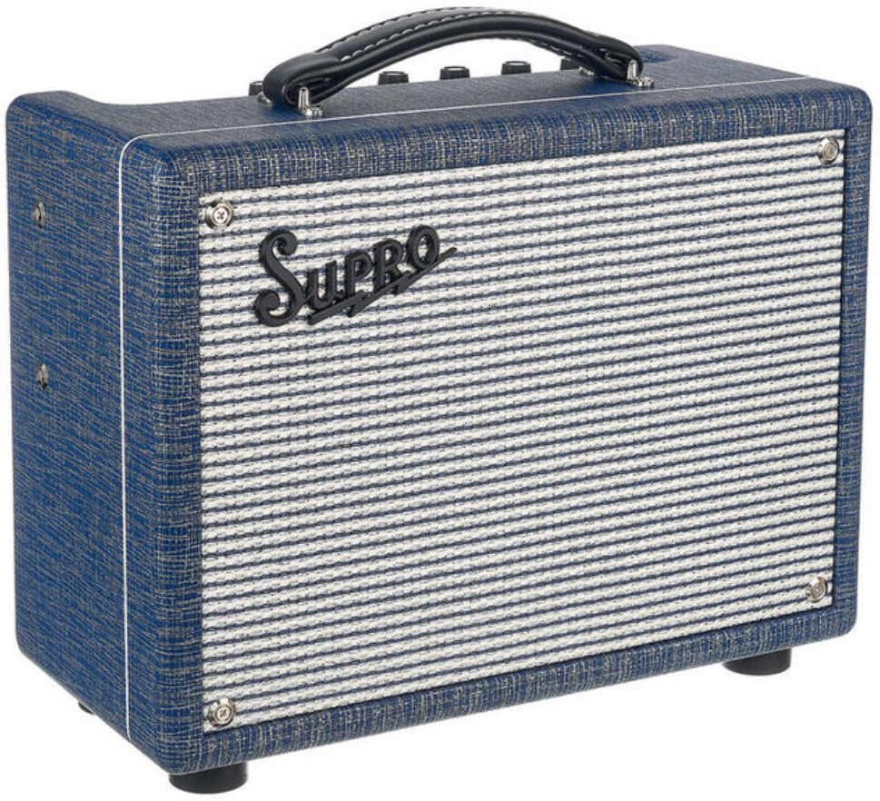 Supro Reverb 1964 5w 1x8 Jensen Blue Rhino Hide - Combo amplificador para guitarra eléctrica - Main picture