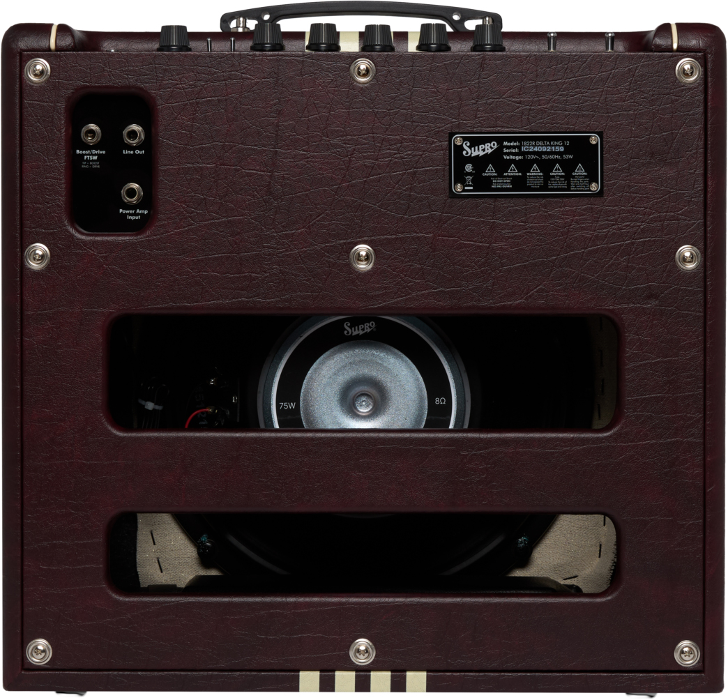 Supro Delta King 12 Combo 15w 1x12 Burgundy/cream - Combo amplificador para guitarra eléctrica - Variation 1