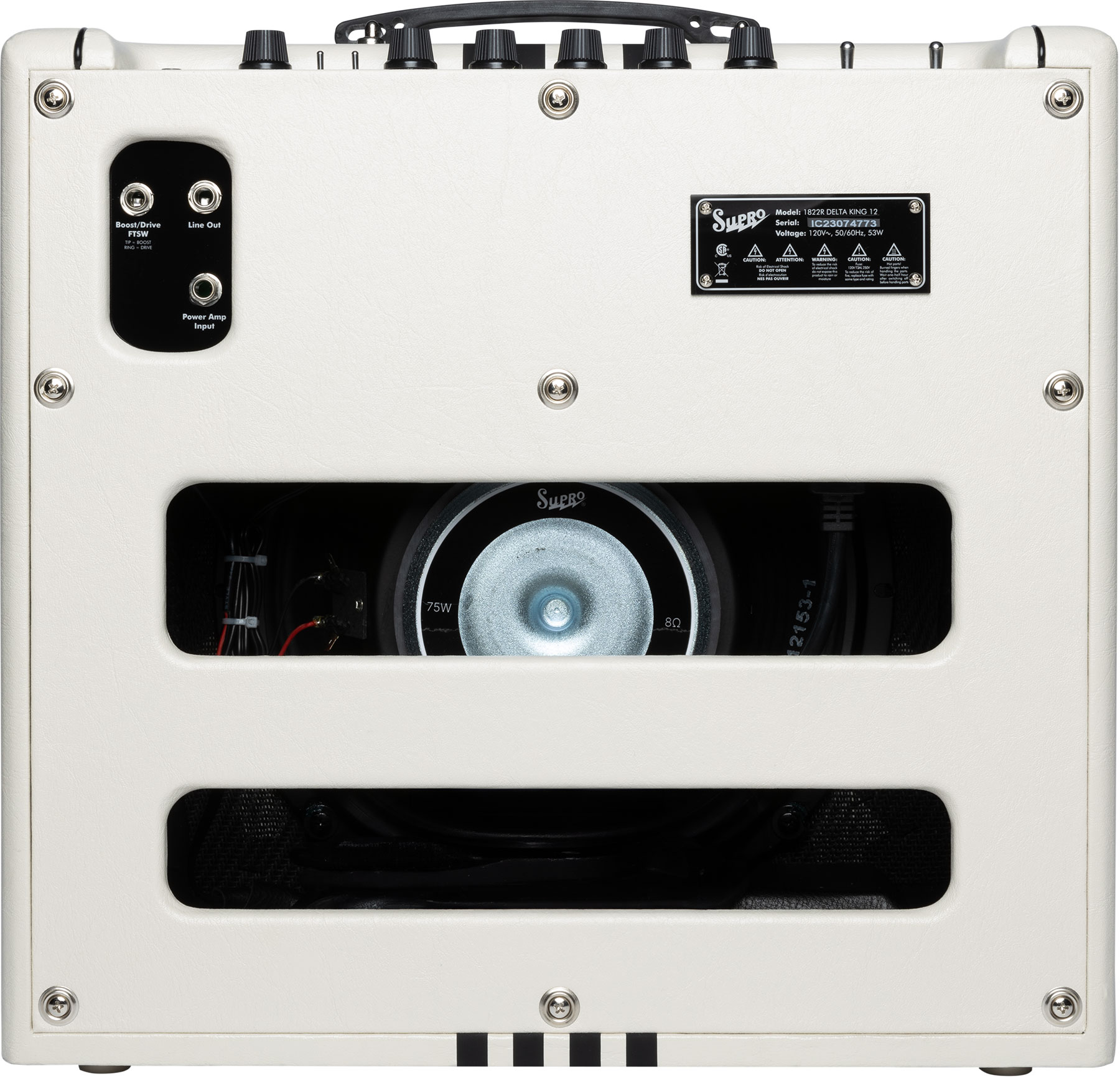 Supro Delta King 12 Combo 15w 1x12 Ivory/black - Combo amplificador para guitarra eléctrica - Variation 1