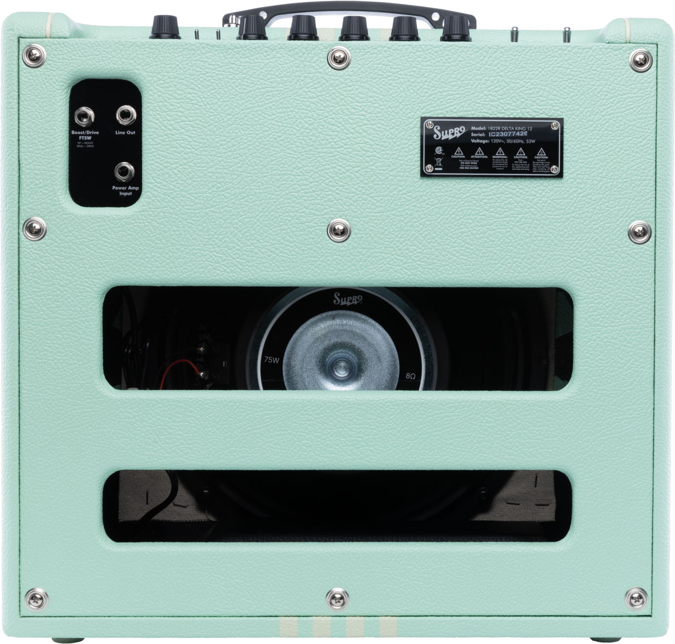 Supro Delta King 12 Combo 15w 1x12 Seafoam Green - Combo amplificador para guitarra eléctrica - Variation 1