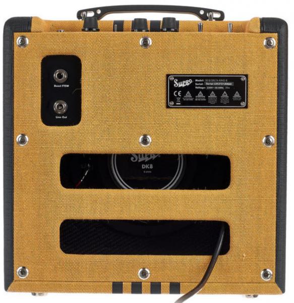 Combo amplificador para guitarra eléctrica Supro Delta King 8 - Tweed/Black