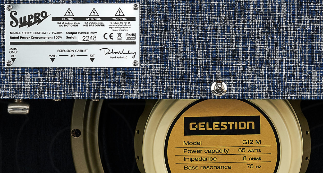 Supro Keeley Custom 12 25w 1x12 Blue Rhino Hide - Combo amplificador para guitarra eléctrica - Variation 3