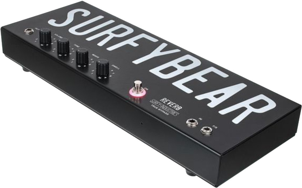 Surfy Industries Surfybear Metal Reverb Black - Pedal de reverb / delay / eco - Main picture