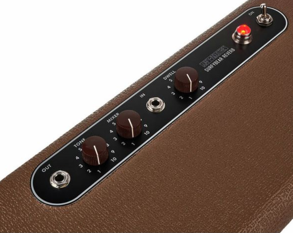 Surfy Industries Surfybear Classic Reverb V2 Brown - Pedal de reverb / delay / eco - Variation 4