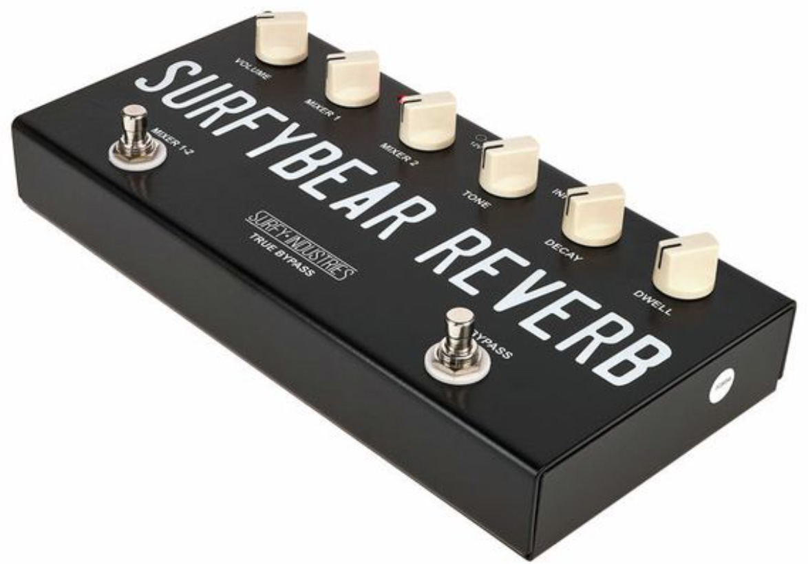 Surfy Industries Surfybear Compact Reverb Black - Pedal de reverb / delay / eco - Variation 1