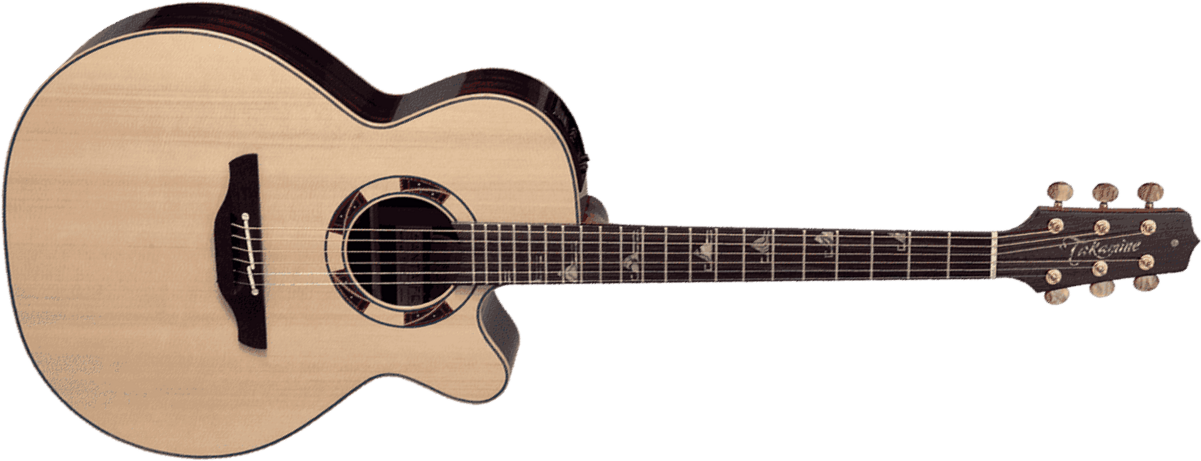 Takamine Dsf48c Nex Jap Epicea Palissandre Eb Ctf2n - Natural - Guitarra folk - Main picture