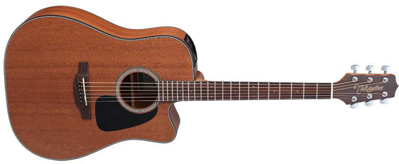 Takamine Gd11mce-ns Dreadnought Cw Tout Acajou - Naturel Satin - Guitarra electro acustica - Main picture