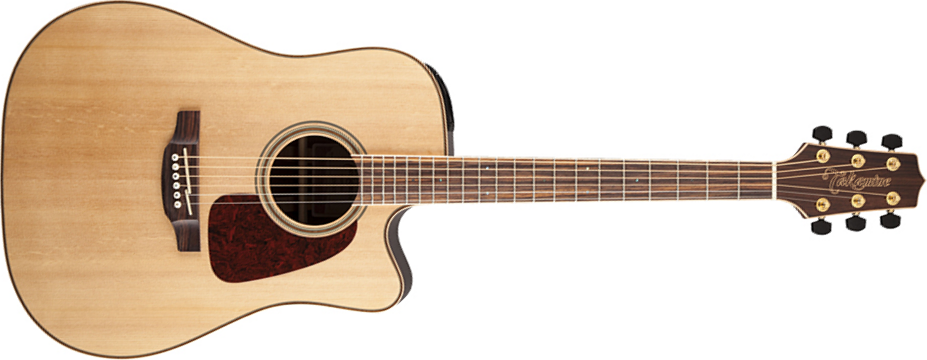 Takamine Gd93ce-nat Dreadnought Cw Epicea Palissandre - Natural Gloss - Guitarra electro acustica - Main picture