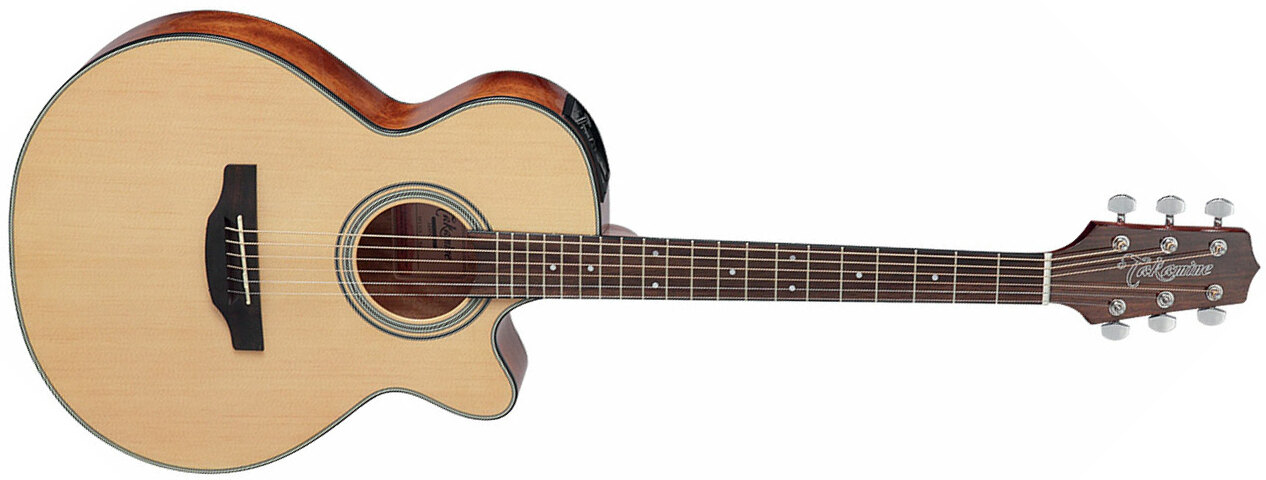 Takamine Gf15ce Nat Fxc Concert Cw Epicea Acajou Rw Tp-4t - Natural Gloss - Guitarra electro acustica - Main picture