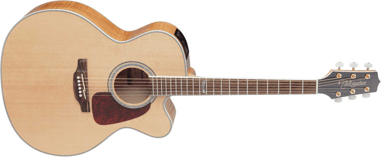 Takamine Gj72ce-nat Jumbo Cw Epicea Erable - Natural - Guitarra electro acustica - Main picture