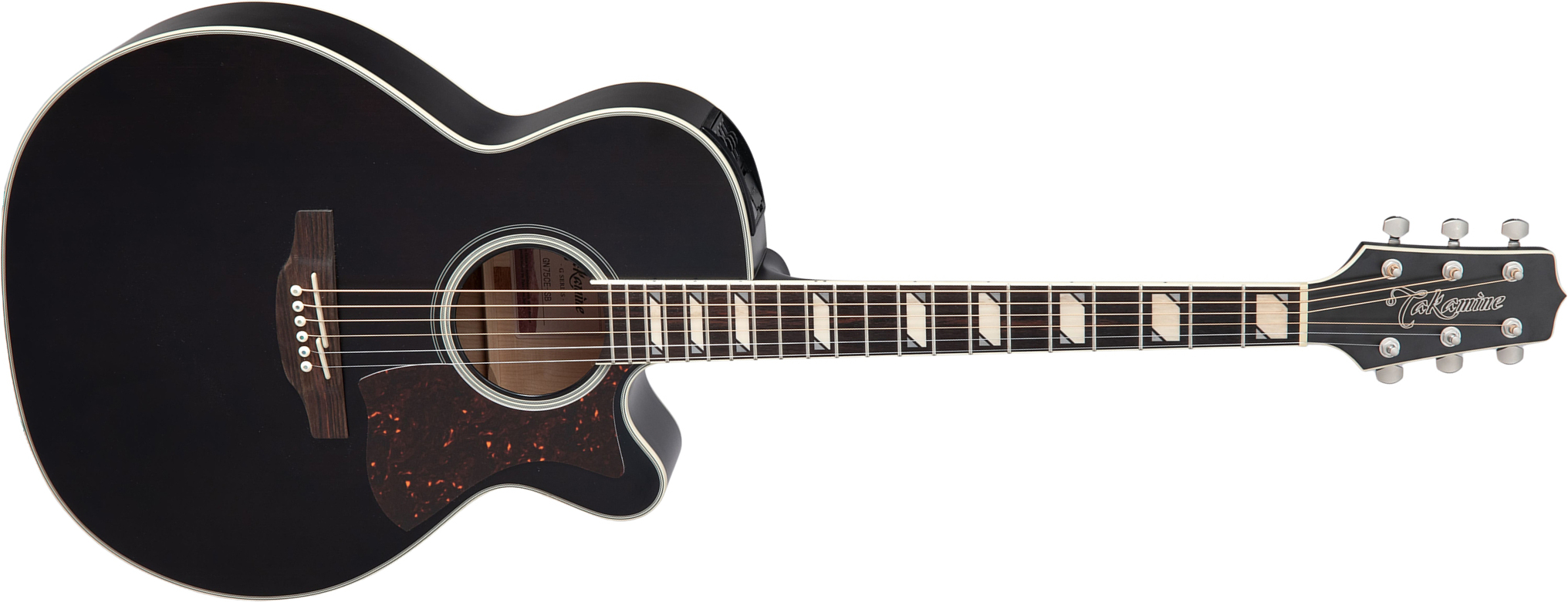 Takamine Gn73ce-sb Nex Grand Auditorium Epicea Erable Rw - Satin Black - Guitarra folk - Main picture