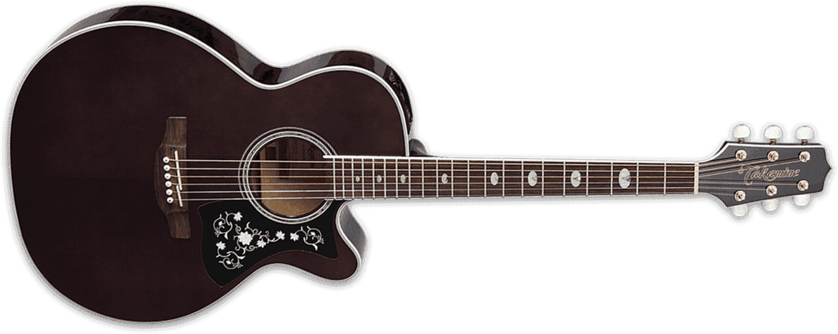 Takamine Gn75ce-tbk Nex Mini-jumbo Cw Epicea Erable - Transparent Black - Guitarra electro acustica - Main picture