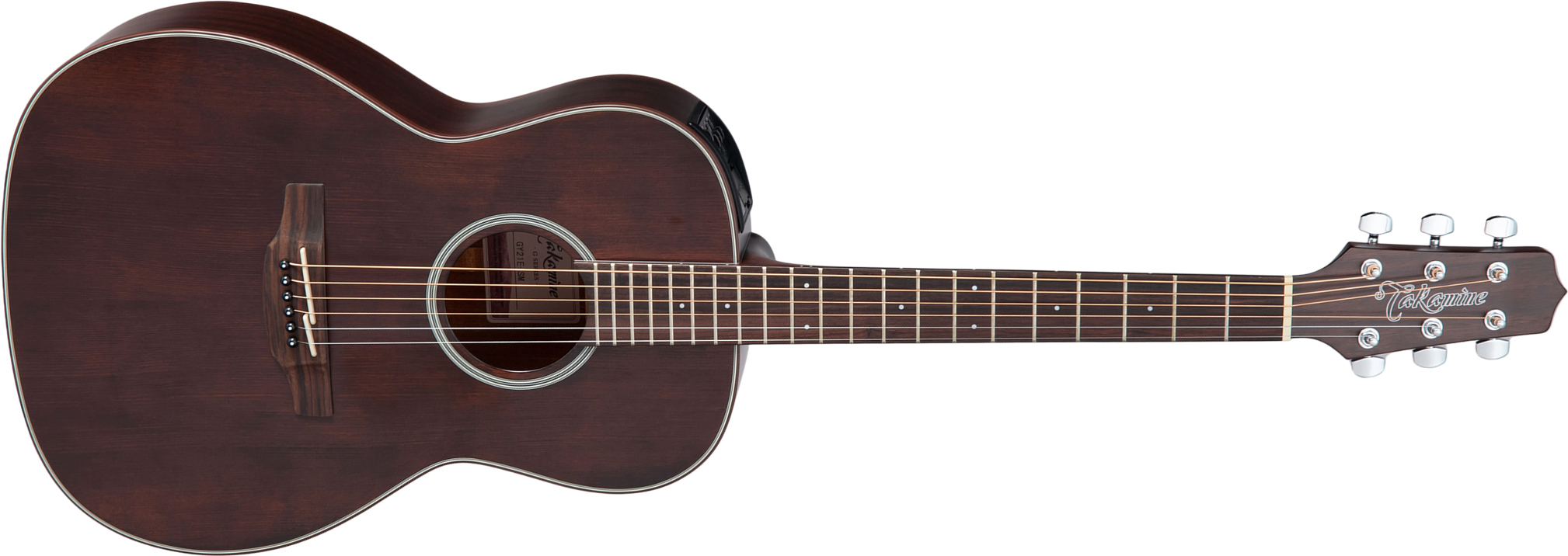 Takamine Gy21e-sm New Yorker Parlor Cedre Acajou Lau - Satin Molasses - Guitarra folk - Main picture