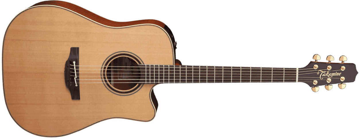 Takamine Tan10c-r Reissue Legacy Dreadnought Cw Cedre Sapele 2016 - Natural Satin - Guitarra acústica & electro - Main picture