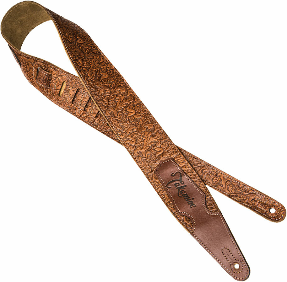 Takamine Tooled Leather Guitar Strap 2.75 Pouces Cuir - Correa - Main picture