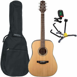 Pack guitarra acústica Takamine GD20-NS Pack (+tuner +bag +stand) - Natural