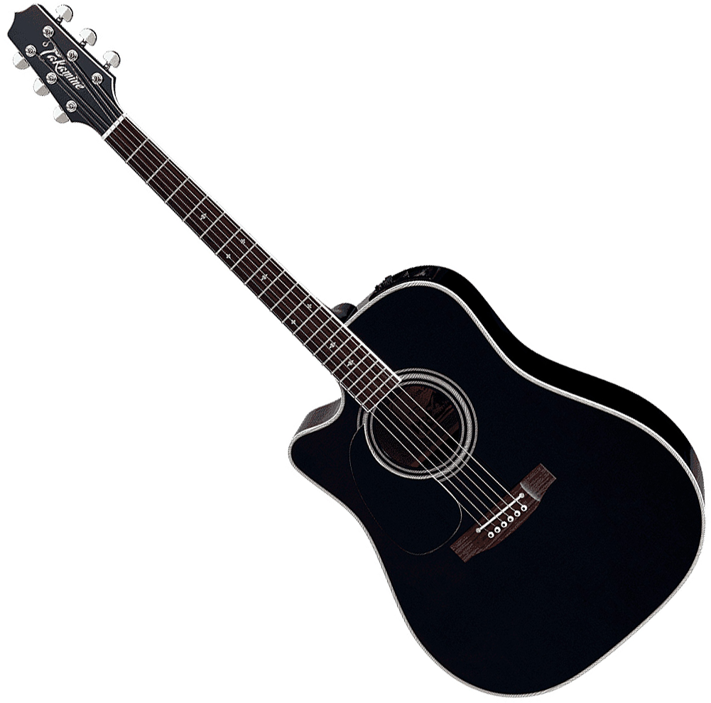Guitarra electro acustica Takamine Legacy Japan EF341SCLH Zurdo - black