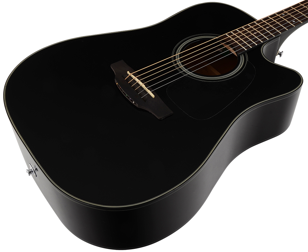 Takamine Gd15ce Blk Dreadnought Cw Epicea Acajou Tp-4t - Black - Guitarra electro acustica - Variation 3