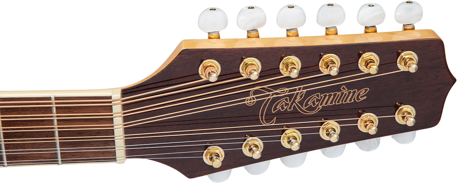 Takamine Gd74ce-12unat Dreadnought Cw 12c Epicea Erable Lau - Natural - Guitarra folk - Variation 2