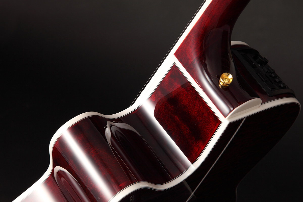 Takamine Gn75ce-wr Nex Mini-jumbo Cw Epicea Erable - Wine Red - Guitarra electro acustica - Variation 5